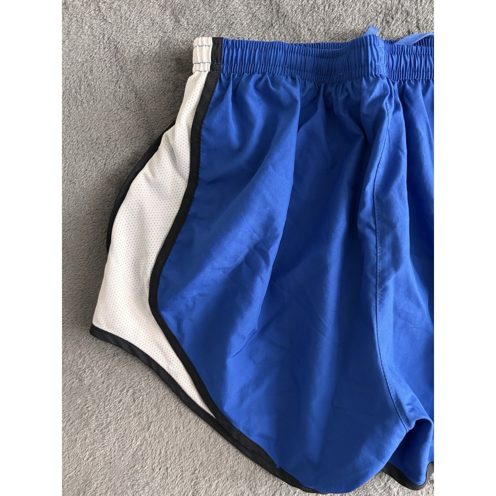 Nike Dri Fit Running Shorts Womens XS Blue Athletic Gym Lightweight Swoosh Pool - Picture 8 of 12